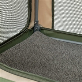 Cage de voyage pliable vert olive/beige 64x95,5 cm