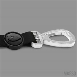 Laisse réglable recyclée Pureness noire – Taille L