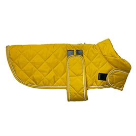 Manteau matelassé moutarde