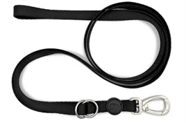 Laisse réglable recyclée Pureness noire – Taille L