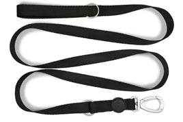 Laisse réglable recyclée Pureness noire – Taille S/M
