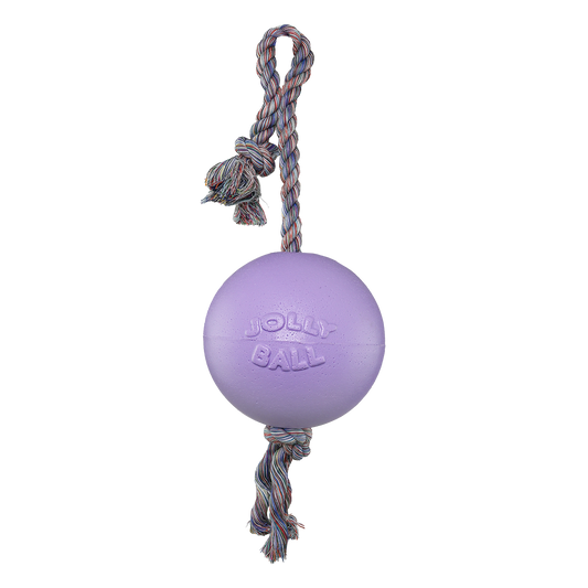 Balle avec Corde Lilas M 15 cm