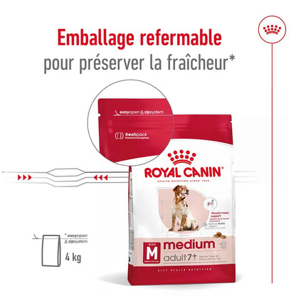 Croquettes Royal Canin Medium Adult 7+ 15kg