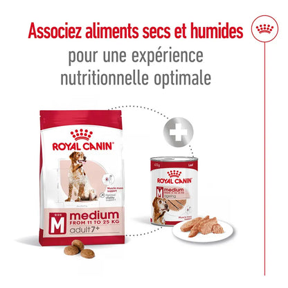 Croquettes Royal Canin Medium Adult 7+ 15kg
