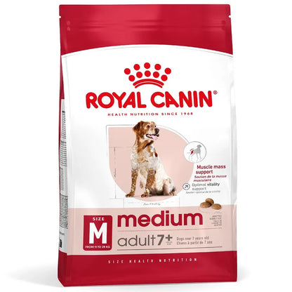 Croquettes Royal Canin Medium Adult 7+ 4kg