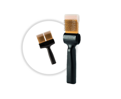 Brosse Twins dorée picots souples