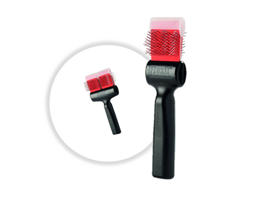 Brosse Twins Rouge Mat Zapper picots durs