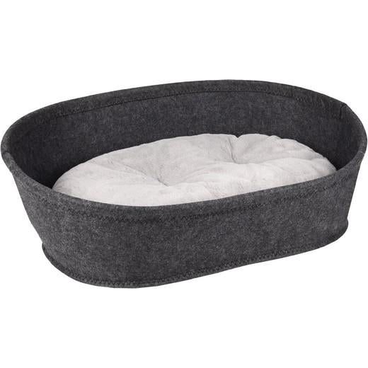 Panier Xepp Feutre Oval Gris